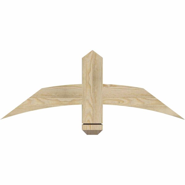 Ekena Millwork Bellingham Rough Sawn Timber Gable Bracket, Douglas Fir, 36"W x 13"H x 2"D x 4"F, 9/12 Pitch GBW036X13X0204BEL00RDF - main
